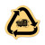 Custom Recycle Arrows Compressed Sponge - Buff