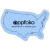 Custom United States Compressed Sponge - Blue