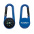 Custom Cedar Creek Colored Carabiner Compass - Blue