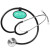 Custom Anti-Microbial Oval Stethoscope ID Tag - Black In Use 