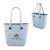 Custom Medium Sol Mate Tote Bag - Gray 