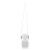 Custom Portable Rechargeable Desk and Neck Fan - White Front View 