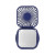 Custom Portable Rechargeable Desk and Neck Fan - Navy Back view