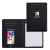 Custom Lightweight Padfolio with Smartphone Sleeve and Notepad - Black