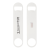 Custom Paddle Style Bottle Opener with Magnet - White 