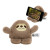 Custom Phone Pals Weighted Plush Phone Holder - Brown