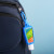Custom Hand Sanitizer Gel: 1 oz Bottle With Carabiner - Blue In Use