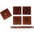 Custom Watson Square Pu Leather Coaster