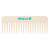 Custom Naturegrain Wheat Straw Wide Tooth Comb - Beige