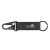 Custom Full Color Saratoga Strap Carabiner Keychain - Black