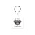 Custom Square Flexible Key Tag - White