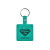 Custom Square Flexible Key Tag - Translucent green
