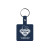 Custom Square Flexible Key Tag - Dark blue