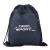 Custom Nova 600D RPET Drawstring Backpack - Dark blue Front View 