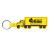 Custom Truck Flexible Key Tag - Yellow