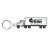 Custom Truck Flexible Key Tag - Translucent frost