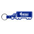 Custom Truck Flexible Key Tag - Blue