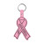 Custom Awareness Ribbon Flexible Key Tag - Pink