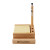 Custom Bamboo Desk Organizer with Phone Holder - Natural bamboo In Use 
