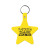 Custom Star Flexible Key Tag - Yellow