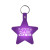 Custom Star Flexible Key Tag - Translucent purple