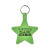 Custom Star Flexible Key Tag - Translucent lime