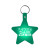Custom Star Flexible Key Tag - Translucent green