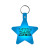 Custom Star Flexible Key Tag - Translucent blue