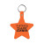 Custom Star Flexible Key Tag - Orange