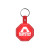 Custom Stop Sign Flexible Key Tag - Translucent red