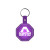Custom Stop Sign Flexible Key Tag - Translucent purple