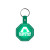 Custom Stop Sign Flexible Key Tag - Translucent green