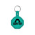 Custom Stop Sign Flexible Key Tag - Translucent aqua