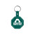 Custom Stop Sign Flexible Key Tag - Dark green