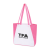 Custom Arlo Recycled rPET Tote - Pink Side View 
