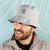 Custpm Wanderlust Packable Bucket Hat - Light Grey Lifestyle View 