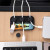 Custom Wire Frame Desktop Cable Organizer - Black In Use