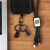 Custom Hang Around Charging Cable Lanyard - Black with Charging Cable