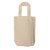 Custom Canvas Double Bottle Wine Tote - Natural 