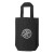 Custom Canvas Double Bottle Wine Tote - Black