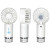 Custom Best Buddy Tools Spritz Handheld Rechargeable Misting Fan - White