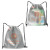 Custom Pearl Soft-Touch Drawstring Bag - Black