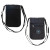 Custom AeroLOFT Jet Black Safety Organizer Neck Wallet - Black