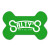 Custom Dog Bone Rubber Jar Opener - Lime green