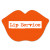 Custom Lips Rubber Jar Opener - Orange