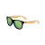 Custom CapeShades Recycled Bamboo Sunglasses Black Frame - Green 