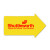 Custom Arrow Vinyl Jar Opener - Yellow