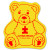 Custom Teddy Bear Vinyl Jar Opener - Yellow