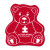 Custom Teddy Bear Vinyl Jar Opener - Red