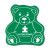 Custom Teddy Bear Vinyl Jar Opener - Green
